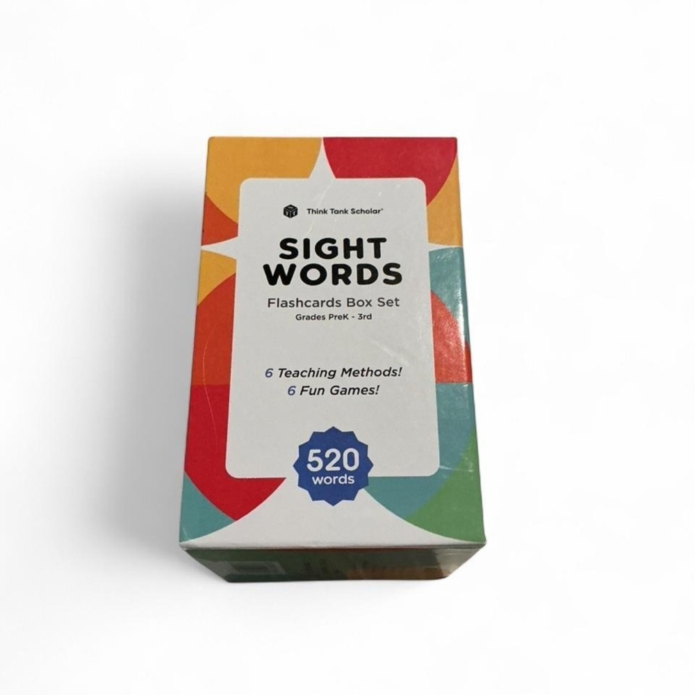 Think Tank Scholar Sight Words Flashcards Kids PreK-3rd Multicolor New 520 Words